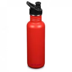 Klean Kanteen Classic 800 Ml Sport Cap Borraccia Acciaio Inossidabile -Trekking e campeggio klean kanteen classic with sport cap red