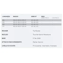 VÖLKL Völkl Rise Up 82 + Attacco Scialpinismo -Trekking e campeggio volkl rise up 82 1